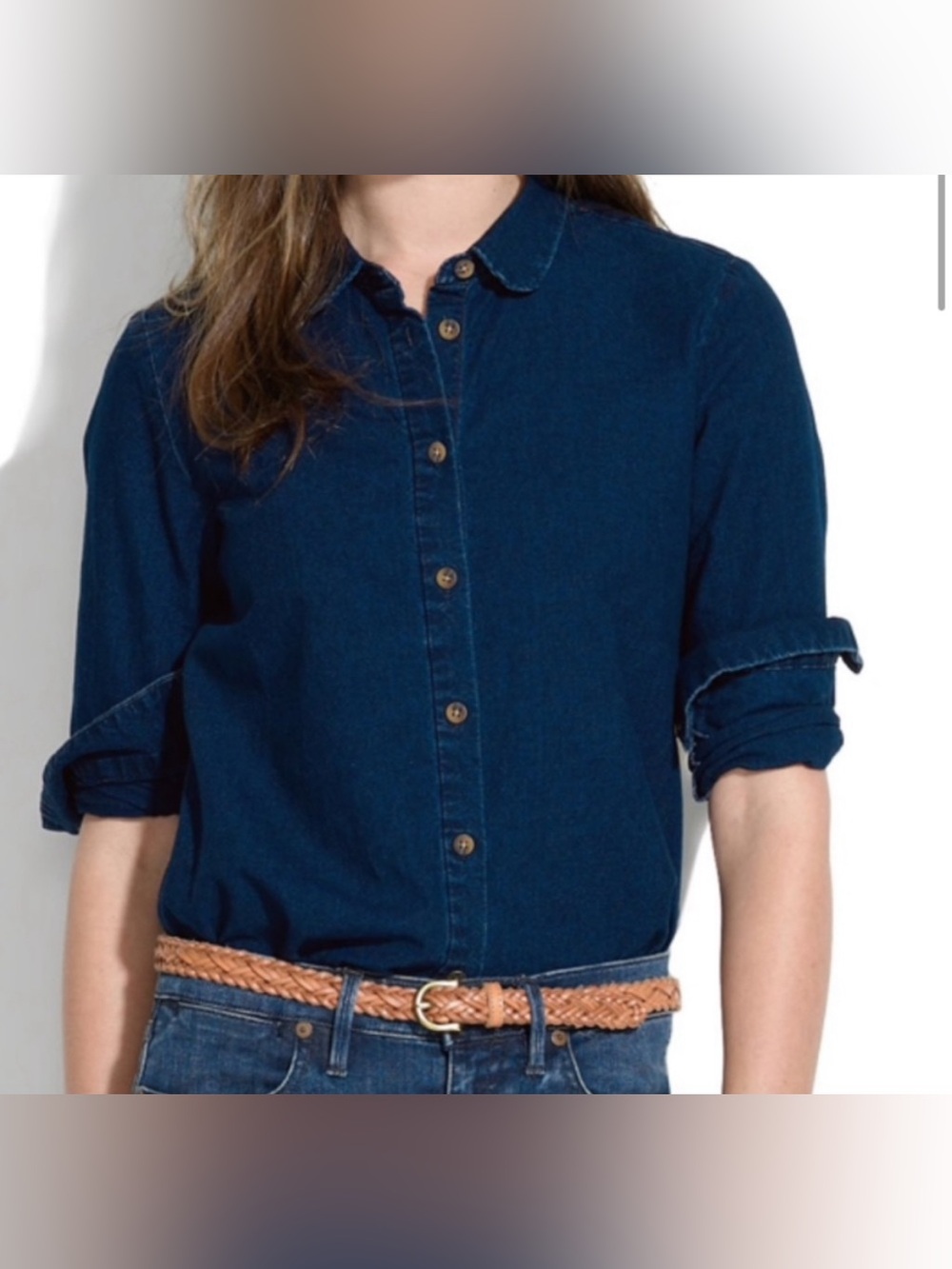 Madewell Deep Indigo Denim Button-Down Shirt